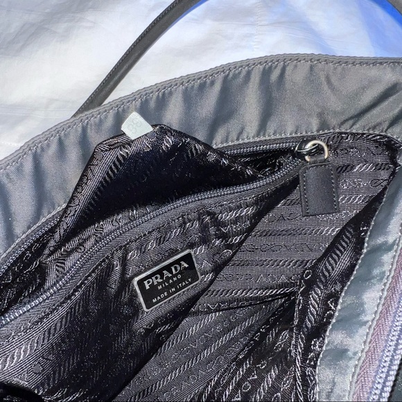 Charcoal Grey Prada Nylon Tote bag - Picture 5 of 7